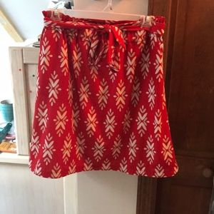 Loft tie waist paper bag pattern skirt.